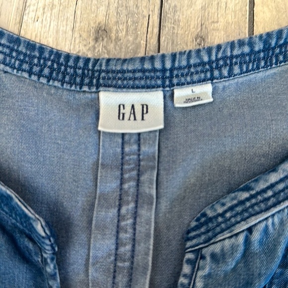 GAP • Tensel V-neck Dress w/ Pockets Size L - Picture 9 of 11